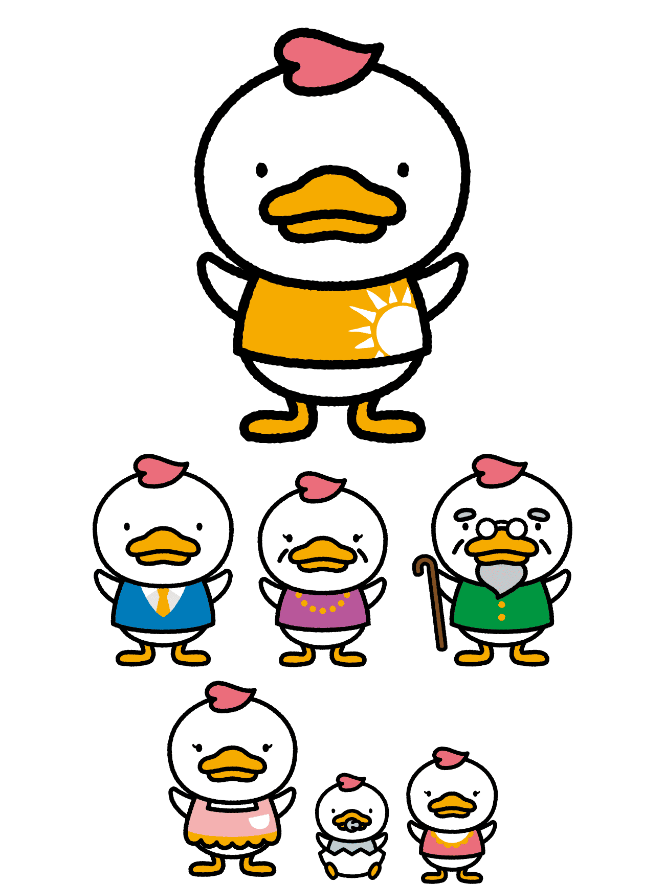 しちだっくキャラクター